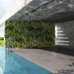 Composizione verde verticale per interni Hana