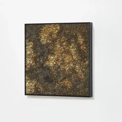 Composizone N1 Set Di 5 Pannelli Decorativi In Vetro Oro