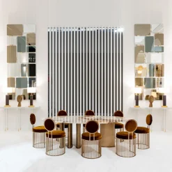 Console esagonale bianco opaco