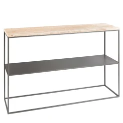 Console Favignana in travertino