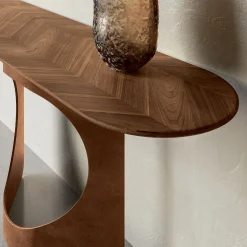 Console Hole ramata e in noce