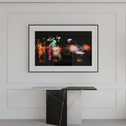 Console in marmo Zion Sahara Noir e Bianco T di Paolo Ciacci