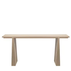 Console in pelle beige La Linea