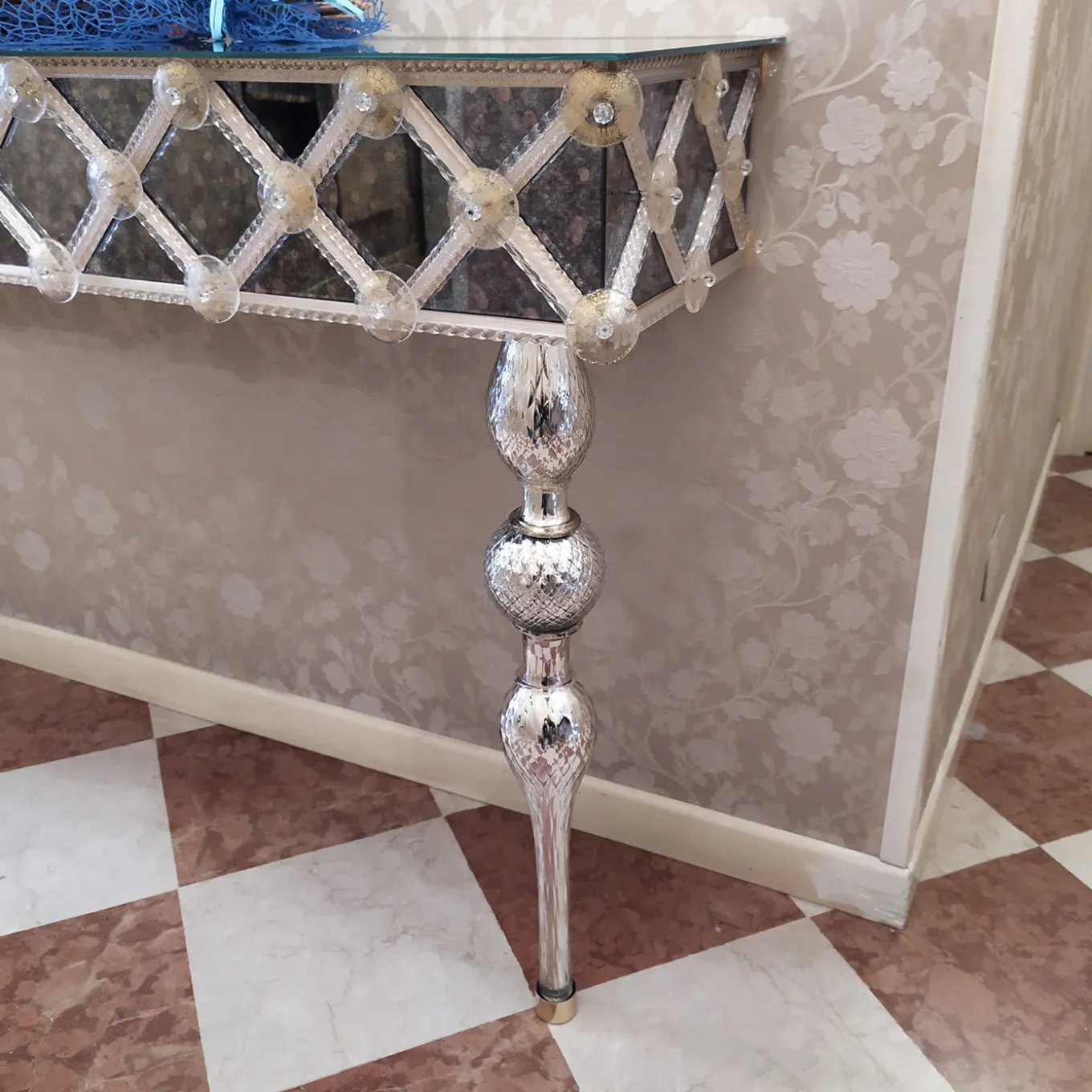 Console in vetro di Murano Torcello