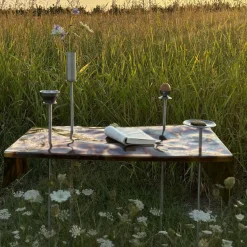 Console per la colazione Domenica in acciaio multicolore