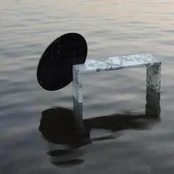 Console piccola in marmo Marquina