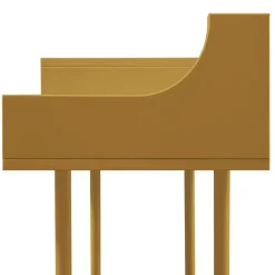 Consolle giradischi giallo miele VYC in MDF di Max Dalle Sasse