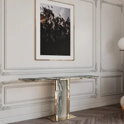 Consolle in marmo Afon Cipollino Verde di Paolo Ciacci