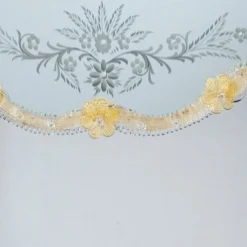 Consolle in vetro di Murano color oro