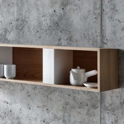 Contenitore pensile T Box Long Walnut di Act_Romegialli