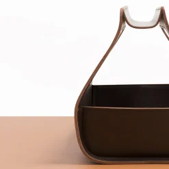 Copenaghen - Cestino grande marrone di Gio Tirotto