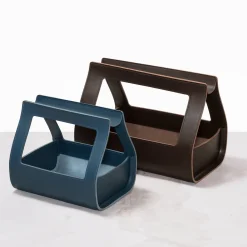 Copenaghen - Cestino grande marrone di Gio Tirotto