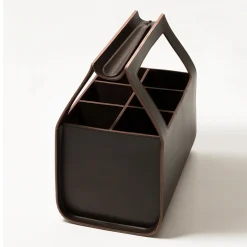 Copenhagen Tall Large Brown Storage Basket di Gio Tirotto