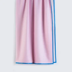 Coperta Biella in pelle blu e rosa