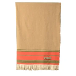 Coperta Grottesco a righe policrome in seta e lana #2