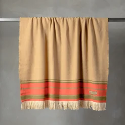 Coperta Grottesco a righe policrome in seta e lana #2