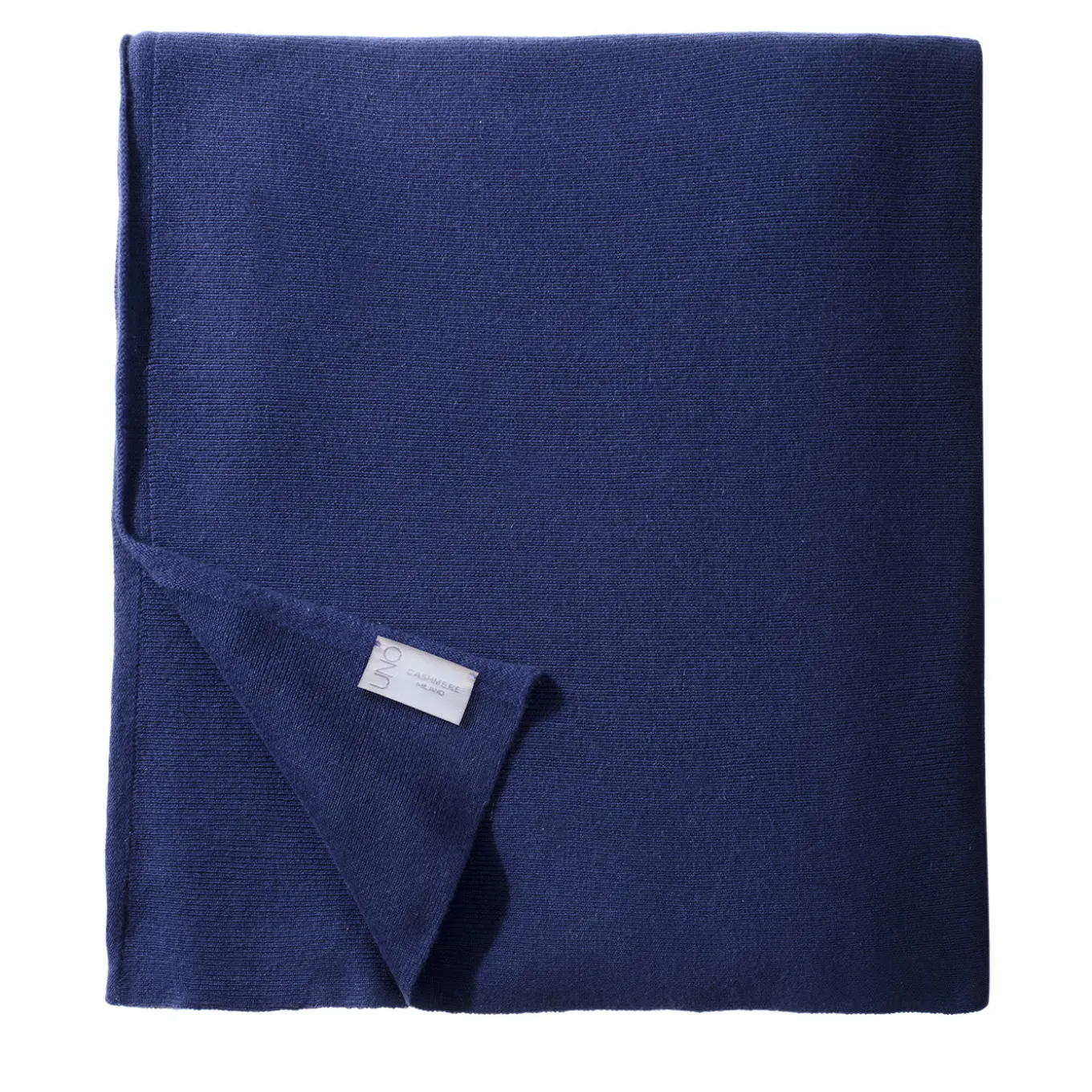 Coperta in cashmere blu medio