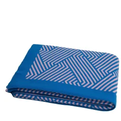 Coperta Mila blu e rosa