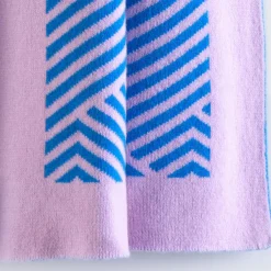 Coperta Mila blu e rosa