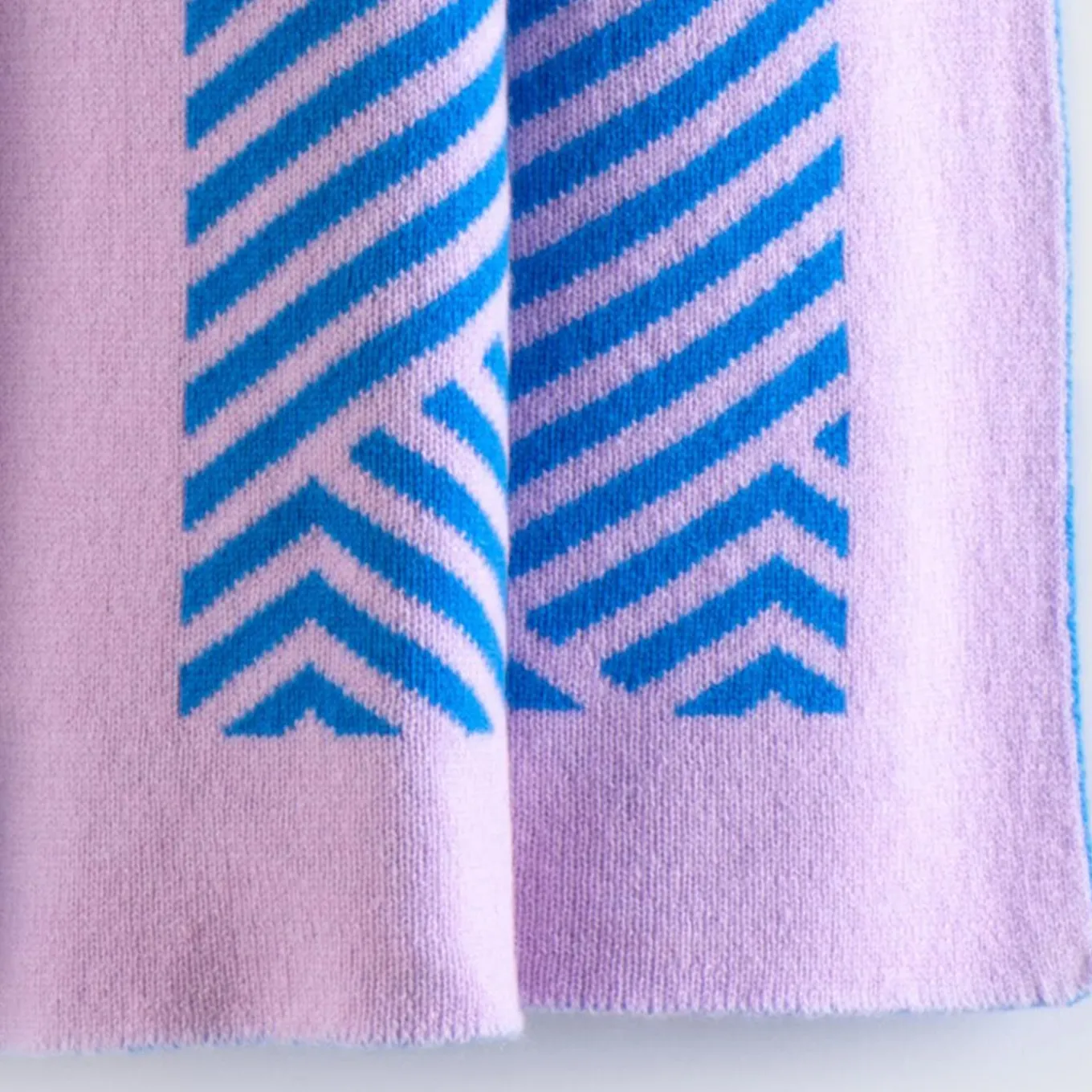 Coperta Mila blu e rosa