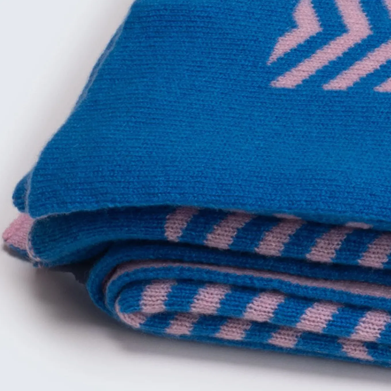 Coperta Mila blu e rosa