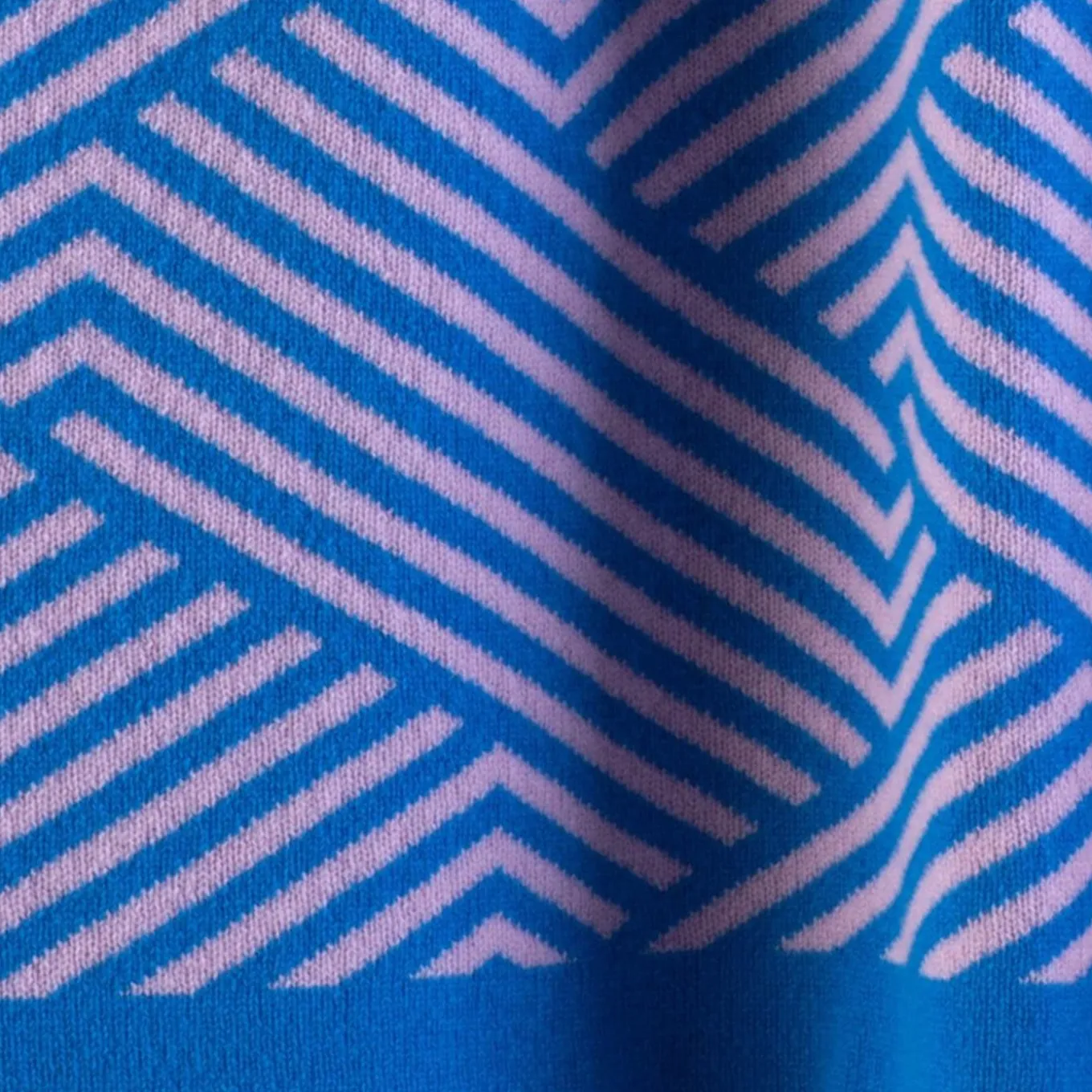 Coperta Mila blu e rosa