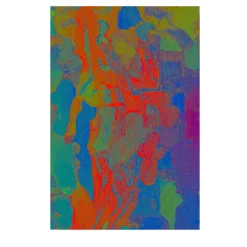 Coperta Multicolore in Lana Merino Sky, Cloud, Umbrella #3