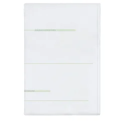 Coperta Piqué LIFE in Toni di Bianco e Verde US King