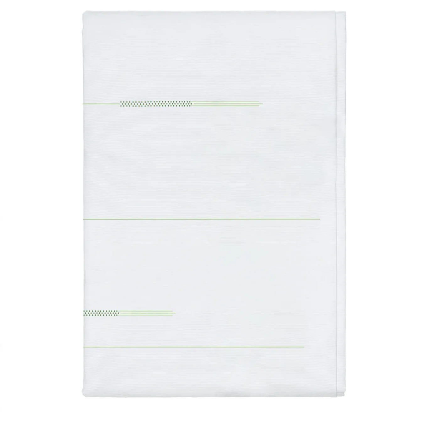 Coperta Piqué LIFE in Toni di Bianco e Verde US King