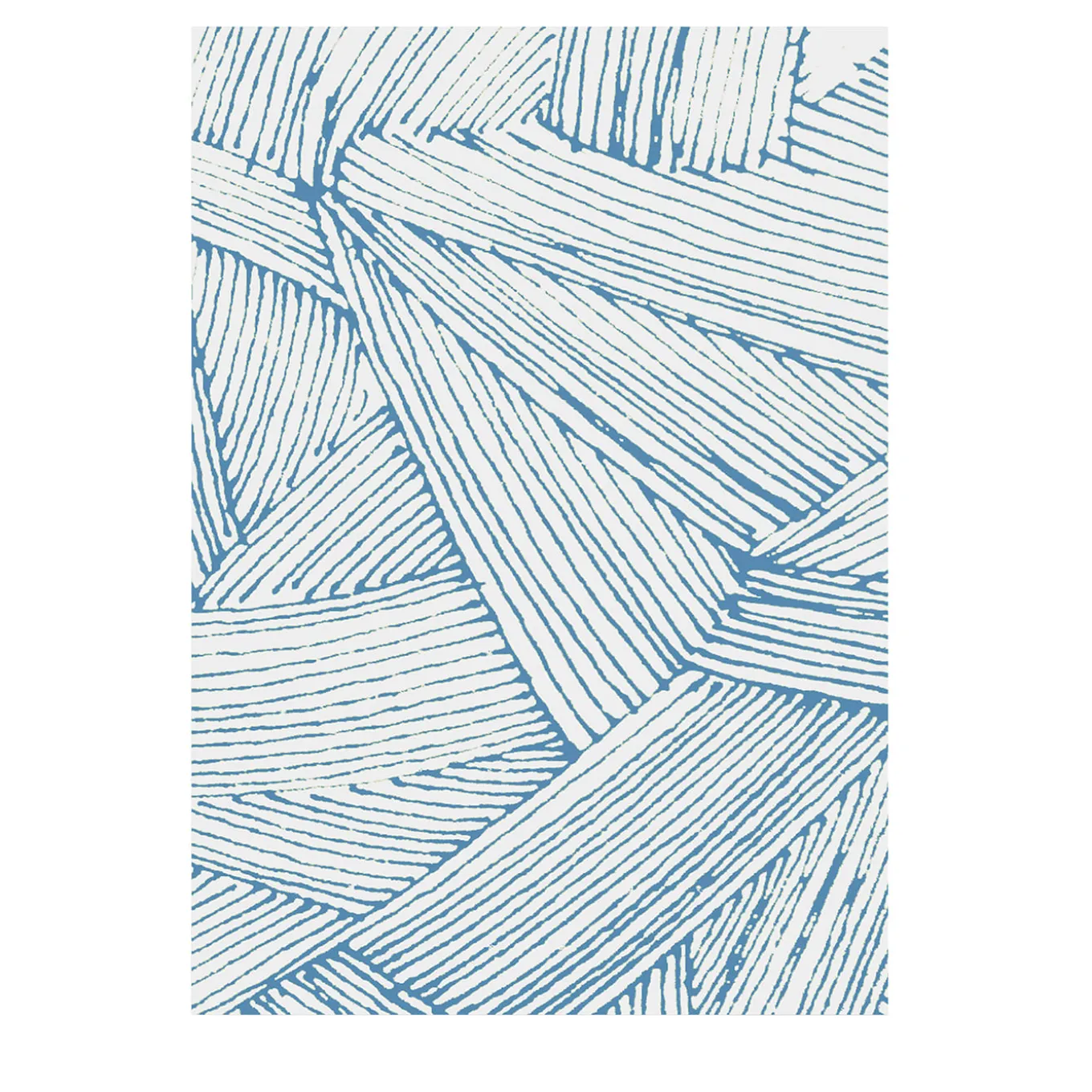 Coperta Tratto Bio Teal & White di Emilio Salvatore Leo