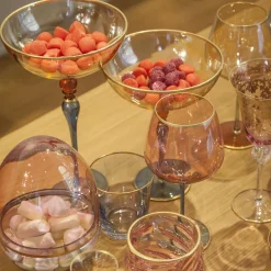 Coppa Arlecchino su stelo alto