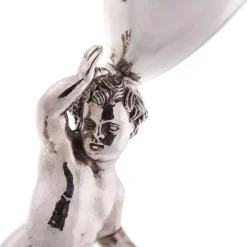 Coppia di candelieri Pitti in argento sterling