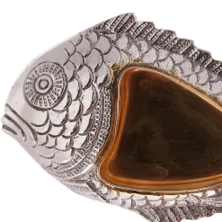 Coppia di saliere Pesciolini in argento Tiffany