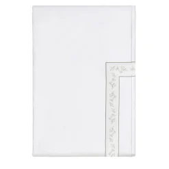 Copripiumino Roma Bianco e Argento Oliva US King