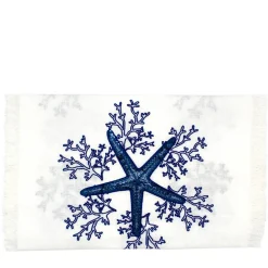 Corallo Blu Runner bianco con frange