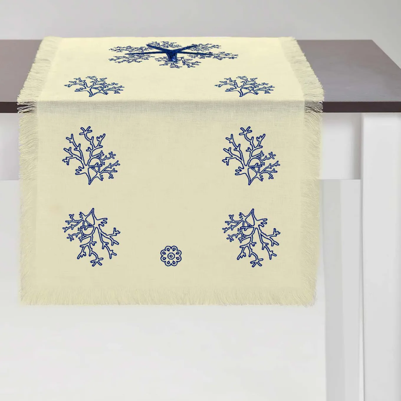 Corallo Blu Runner giallo con frange