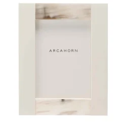 Cornice rettangolare grande Medea in corno color avorio