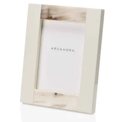 Cornice rettangolare grande Medea in corno color avorio