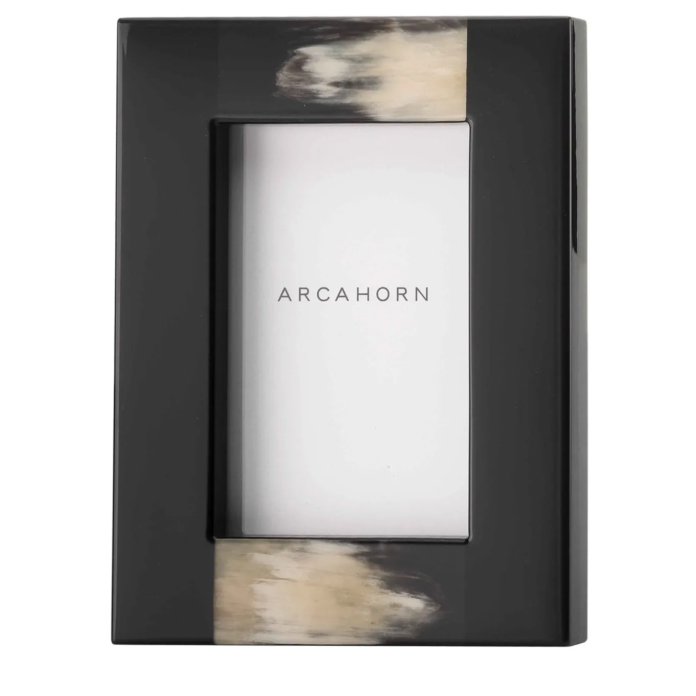 Cornice rettangolare in corno nero Medea