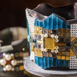 Corone 9 Corona in mosaico policromo