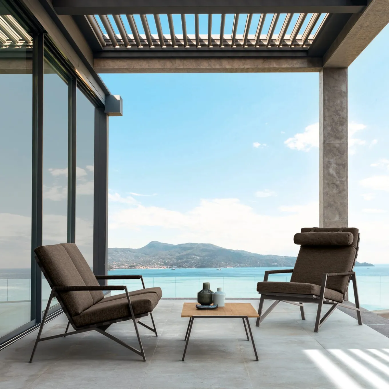 Cottage Poltrona da salotto grigia