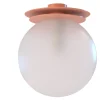 Crapa Lampada da Soffitto in Ottone rosso e Vetro