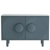 Credenza Bardot a 2 porte blu denim