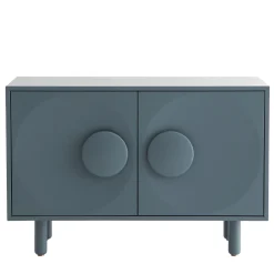 Credenza Bardot a 2 porte blu denim