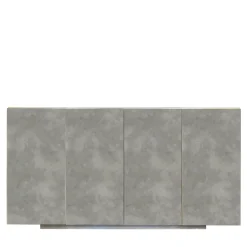 Credenza Boccadarno Otto a 4 ante in grigio di Meccani Studio