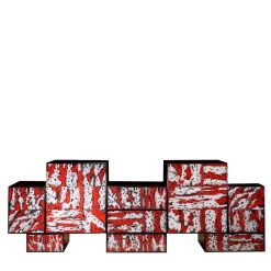 Credenza Caltagirone B laccata lucida