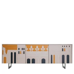 Credenza classica in legno policromo La Certosa