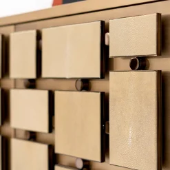 CREDENZA CON PELLE DI RAZZA