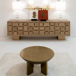 CREDENZA CON PELLE DI RAZZA