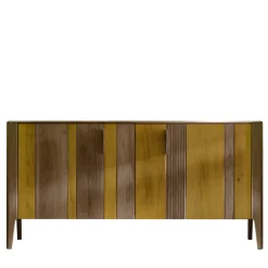 Credenza Domino giallo e olmo